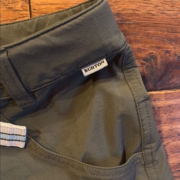 Burton Green Cargo Pants Durable Cotton Blend - Picture 4 of 10